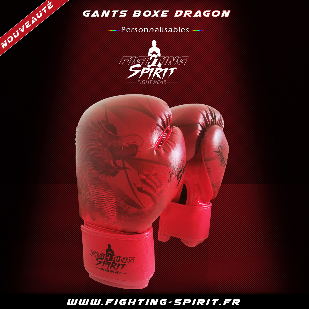 FIGHTING SPIRIT  Gants de boxe personnsalisables FIGHTING SPIRIT terre.