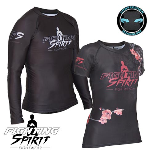 RASHGUARDS DE SPORTS HOMME ET FEMME FIGHTING SPIRIT